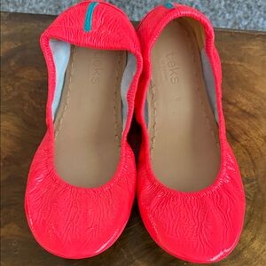 Tieks Vibrant Infared Neon Ballet Flats
